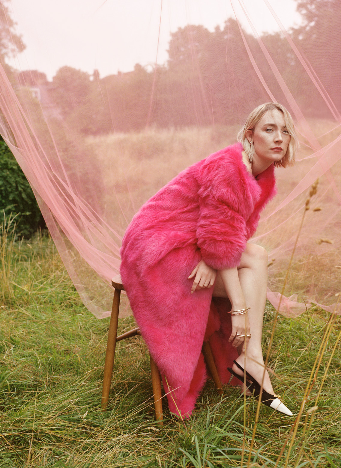 Saoirse Ronan in Harper's Bazaar UK October 2023 by Agata Pospieszynska