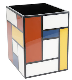 Mondrian waste basket