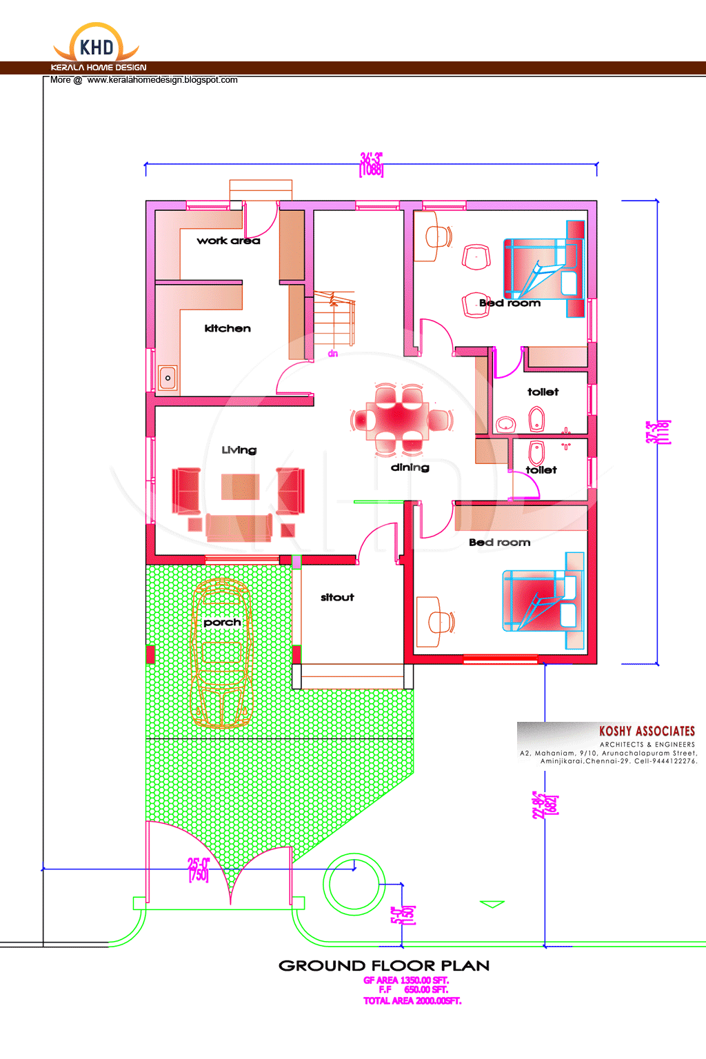 April 2011 - Kerala home design and floor plans - 8000+ houses