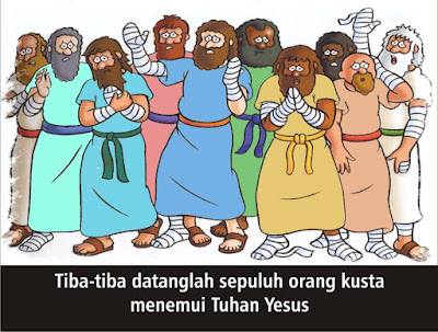 Komik Alkitab Anak: Tuhan Yesus Menyembuhkan 10 Orang Kusta