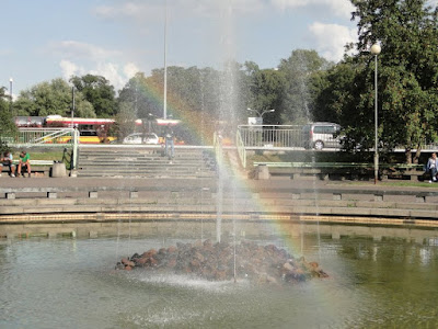 Rainbow in the Fountain