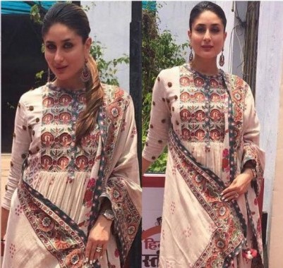 Kareena Kapoor in Anarkali Suit by Vrisa by Rahul & Shikha