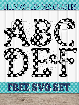 free monogram svg lilly ashley designables