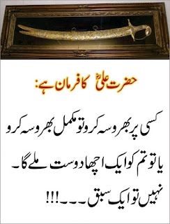 Hazrat Ali Quotes in Urdu 