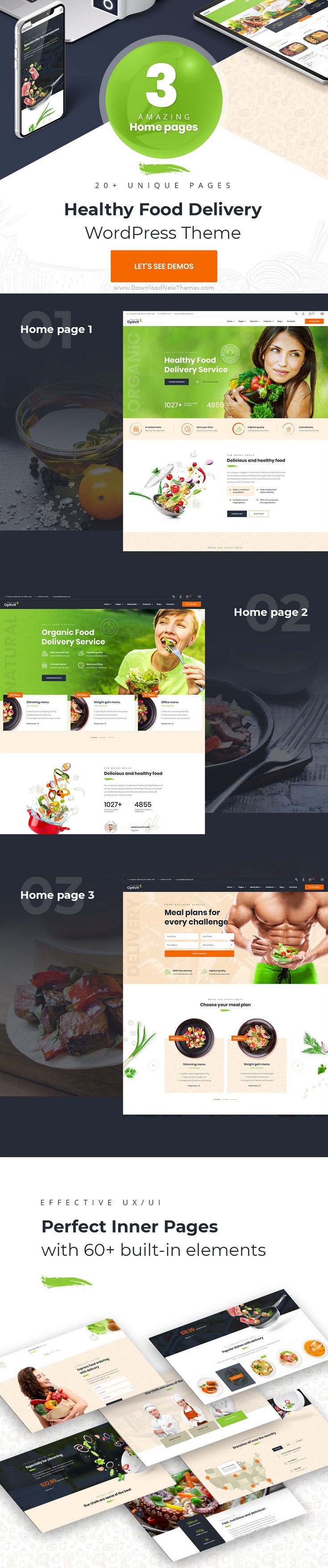 Healthy Food Delivery WordPress Theme