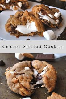 S’MORES STUFFED COOKIES RECIPE - Dangtuk