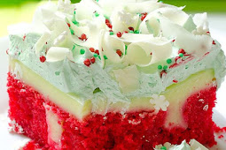 Christmas Red Velvet Poke Cake