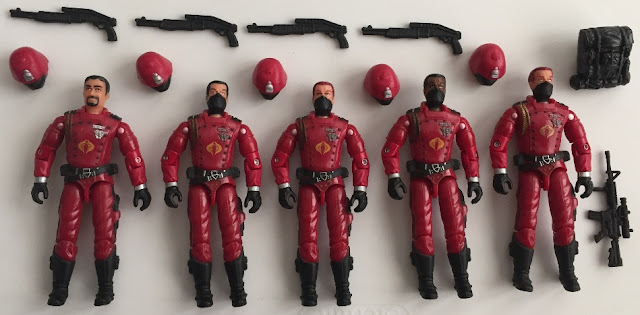 2003 Agent Faces, 2004 Operation Crimson Sabotage, 2005 Crimson Guard, Toys R Us Exclusive, Mail Away Exclusive, KB Toys Exclusive