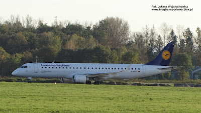 Embraer ERJ-195LR (ERJ-190-200 LR), D-AEBS,  Lufthansa CityLine, Kraków Airport