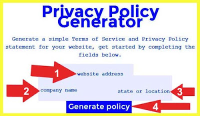 privacy policy generator website tool