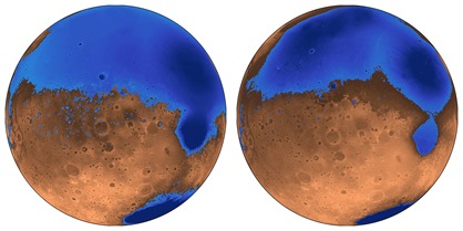 oceanos Arabia e Deuteronilus