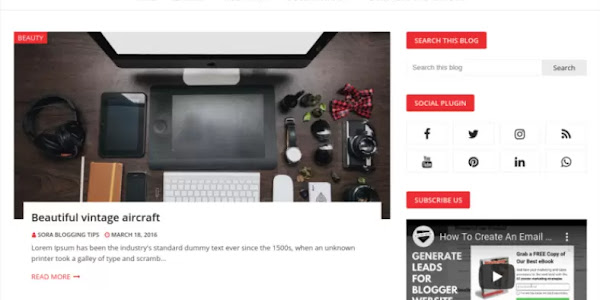 Bloggy Blogger Template