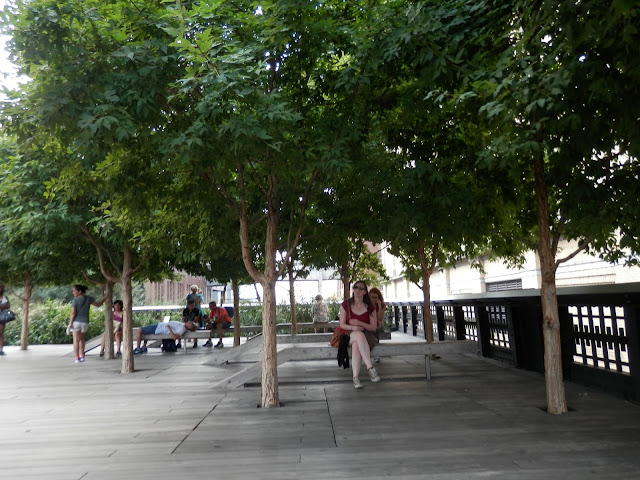 Promenade sur la High Line à New York