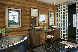 Rustic Bathrooms, Decoration and Design