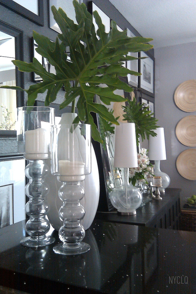 FOCAL POINT STYLING Decorating  With Faux Fresh Palm  Fronds 