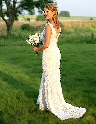 outdoor wedding gown