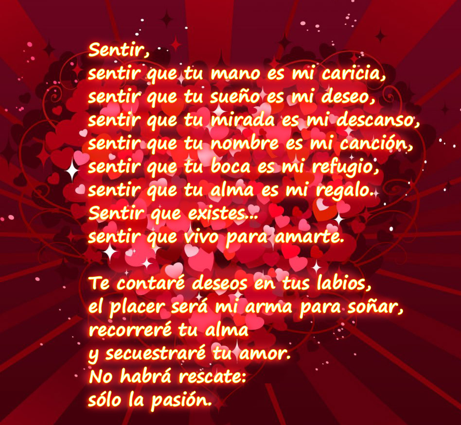 Poema de amor san valentin dia de los enamorados