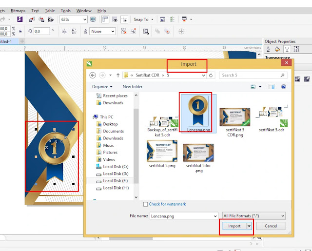 Ready To Print : Download Sertitikat CDR Coreldraw Elegant Emas