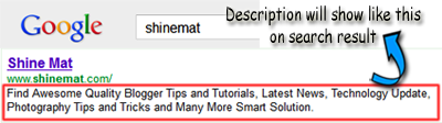 How look meta description on search results by saimoom-shinemat