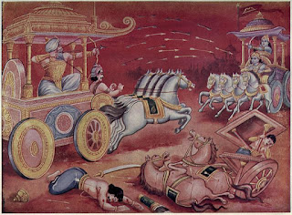 Fight between Bhishma and Arjuna