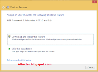 Cara Install Microsoft .NET Framework 3.5 Offline di Windows 8 / 8.1 tanpa Koneksi Internet