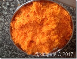 grated carrots