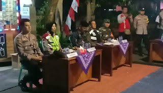 Kapolsek Jawilan Polres Serang Menghadiri Giat Penilaian Lomba Pos Kamling Tingkat Polres Serang