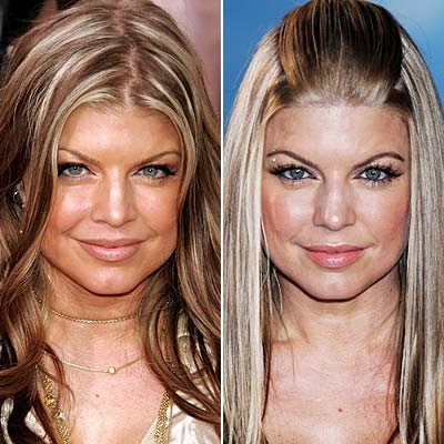 Checkout this close up photo Black Eyes Peas singer Fergie with what appears 