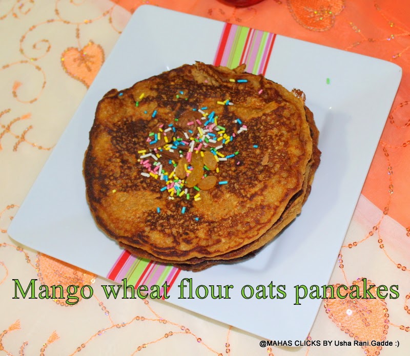 Pancakes to  make  Quick with  Oats Pancakes pancakes how and Mango flour Mango wheat Wheat flour  easy homemade