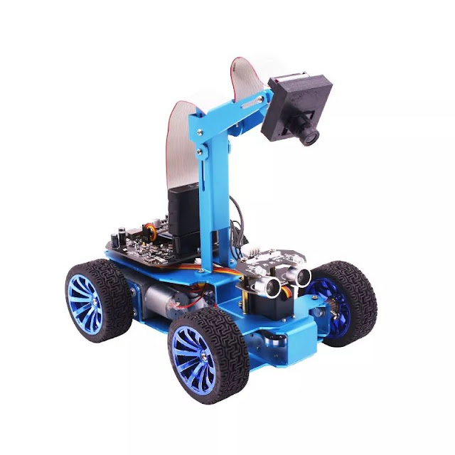 Yahboom STM32 Visual Tracking Smart Robot Car Kit with OV7670 WIFI Camera Module for Programming Education 