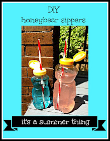 what to do with empty honey bears, diy honeybear ideas, honey bear cups, honeybear straw, cocktail cup idea