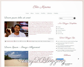 Elite Minima Blogger Template