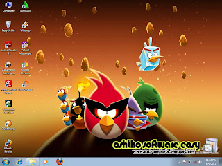 Theme Angry Birds Space untuk Windows 7