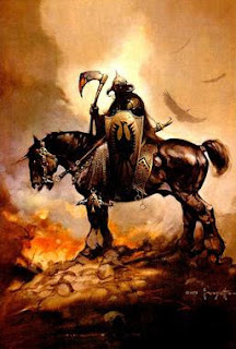 image of frank frazettas death dealer provided by tom sheppard