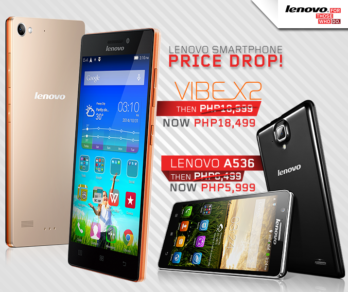 Lenovo Vibe X2 and Lenovo A536 PRICE DROP