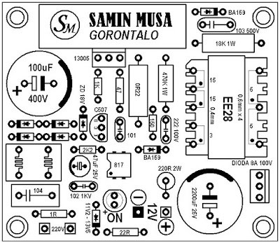 sos fbt smps 12 volt 5 ampere