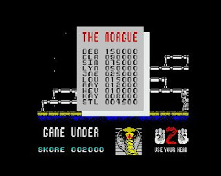 Put your name in the morgue on Cobra - ZX Spectrum