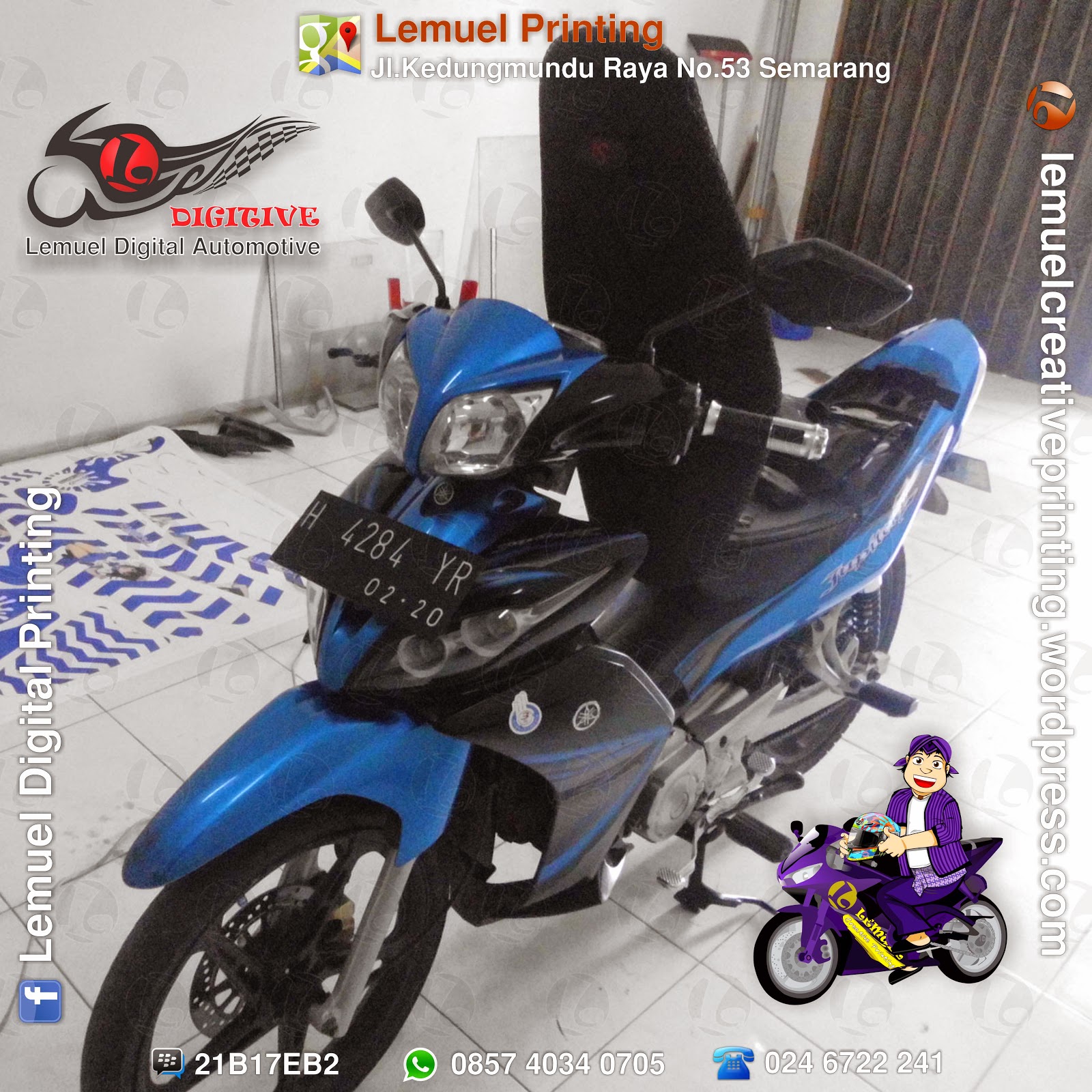 Koleksi Foto Modifikasi Stiker Motor Jupiter Z Terbaru Sound Modif