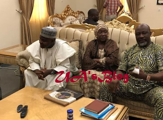 PHOTO: Declared wanted by the police, Dino makes condolence visit — in Abuja