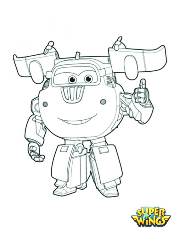 Coloring pages for kids free images: Super Wings free 