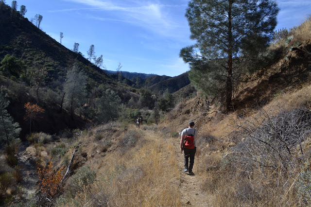 returning down Lost Valley