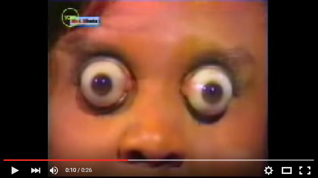 eye popping out