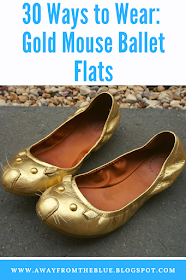 30 ways to wear metallic ballet flats Marc by Marc Jacobs mouse shoes | away from the blue blog