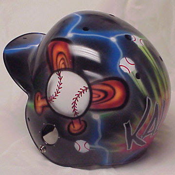 Baseball Helmet Airbrush