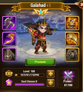 Hero Wars Galahad Champion Skin