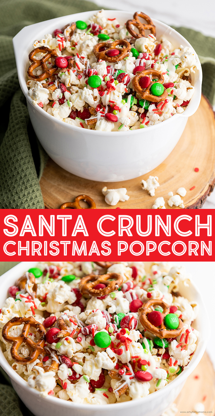 Santa Crunch Christmas Popcorn