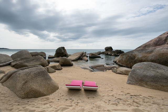 Alba sulla spiaggia del Beluga boutique hotel-Koh Samui