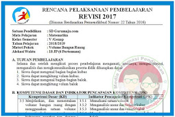 RPP Matematika Kelas 5 Kurikulum 2013 Revisi 2017