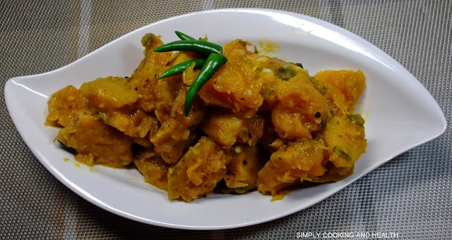 Mild and easy pumpkin curry