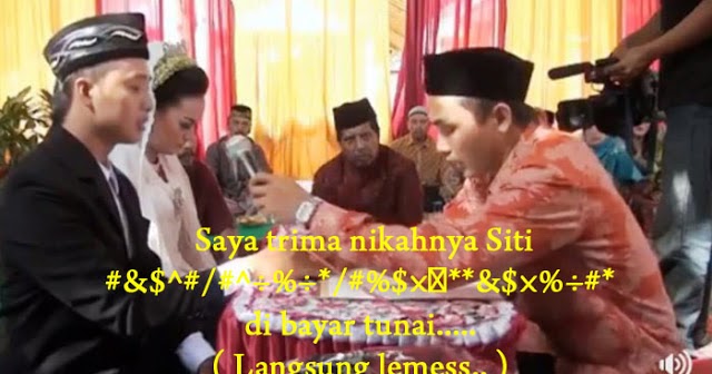 Calon Pengantin Pria Ucap Begini Saat Akad Nikah, Netizen 